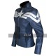 Captain America Winter Soldier Women Leather Jacket Costume